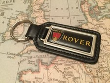 ROVER Porte-Clef En Cuir Réel