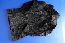Veste noire imitation Astrakan