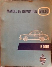 MANUEL REPARATION RENAULT DAUPHINE GORDINI MR 60 R1091 1961 BON ETAT