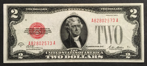1928 legal tender fr 1502 - 1928, a