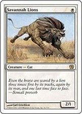 Magic MTG - Savannah Lions - 9ème Edition - EXC - EN - FOIL