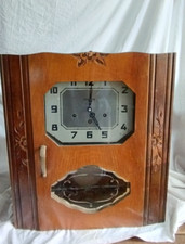 antique art deco star chime 5 rods 4 hammers + pendulum + key