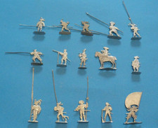 Plats d'étain - Zinnfiguren : 15 lansquenets allemands marques diverses - Lot 9