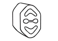 BOSAL Bande en caoutchouc, système d'échappement ECH255030