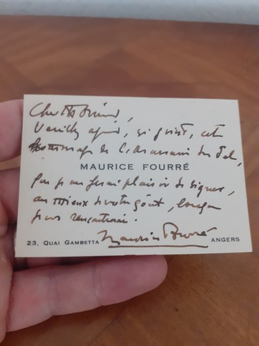 Maurice fourré carte de - fourrÉ,,