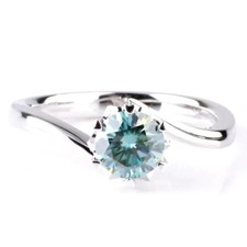 Bague ronde certifiée diamant