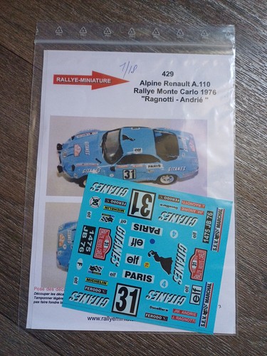 Decals ref 429 - 1/18,