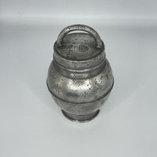 Ancien Pot à Bouillon en Étain Sustenteur France Complet XIXe Siècle