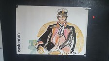 AFFICHE CASTERMAN CORTO MALTESE HUGO PRATT 1976