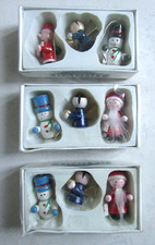 Lot de 3 boîtes x 3 décorations Noël en bois à suspendre au sapin Marque Badoit