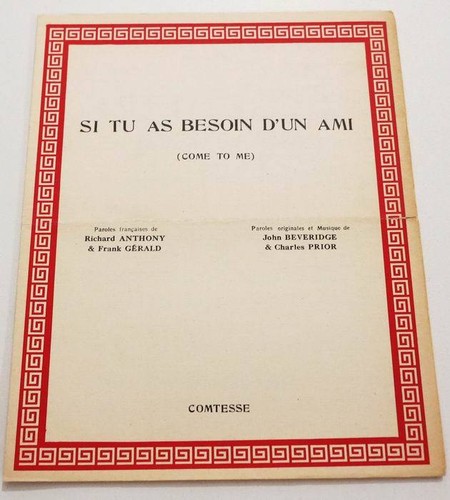 Partition vintage sheet - , music