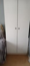 armoire a linge agglo blanc h 2m l 80 cm p 60 cm 8 paniers coulissants
