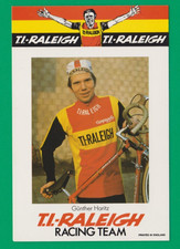 CYCLISME carte cycliste GUNTHER HARITZ équipe TI RALEIGH 1976