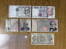 Lot 5 Billets de Banque Livres