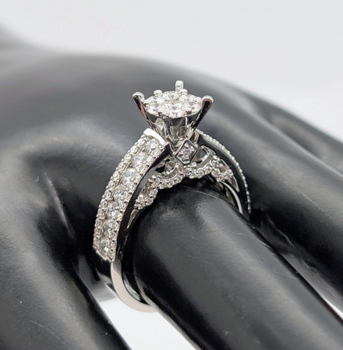 Bague solitaire diamant 87 - bague,