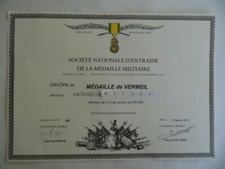 DIPLOME MEDAILLE SOCIETE