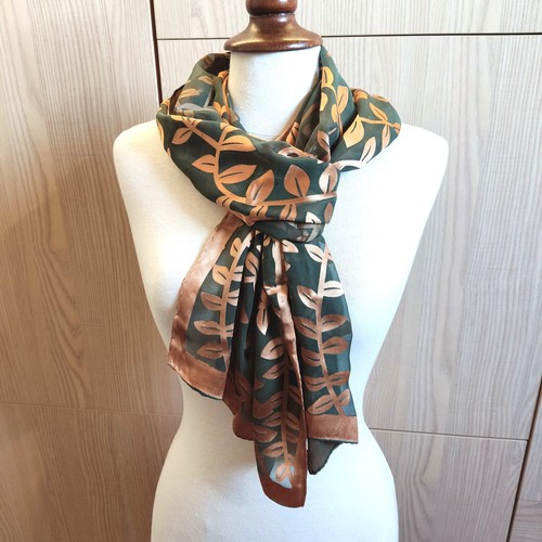 Foulard écharpe scarf vert