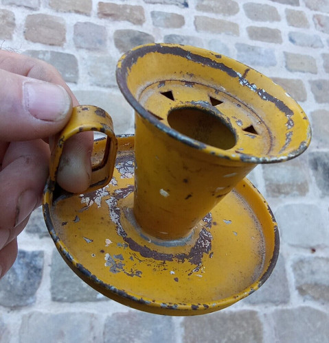 Ancien bougeoir main - à,