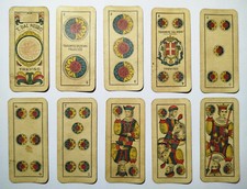Jeu de cartes Italie, Treviso, 1936, Teodomiro Dal Negro, Lire Tre, Scopa
