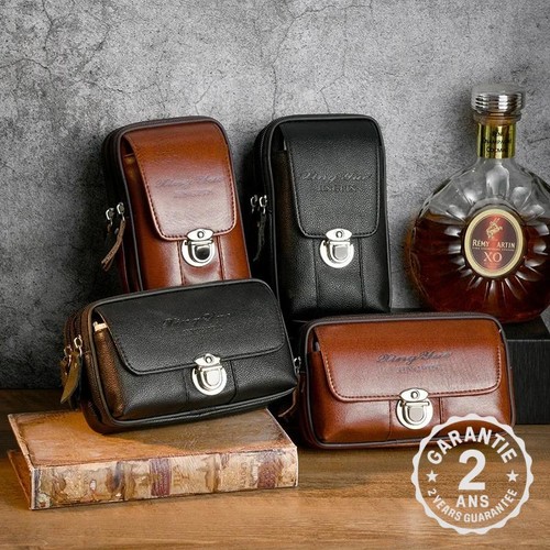 Petit sac main homme cuir - à,