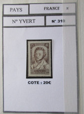 FRANCE timbre N° 310 neuf * cote 20 € bon état lot NO09