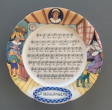 assiette faience sarreguemines