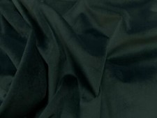 tissu très beau velours ameublement lisse vert foncé en 1.45m de large