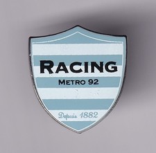 RARE PINS PIN'S .. SPORT RUGBY CLUB TEAM  RACING METRO 1882 ILE DE FRANCE 92 ~GC
