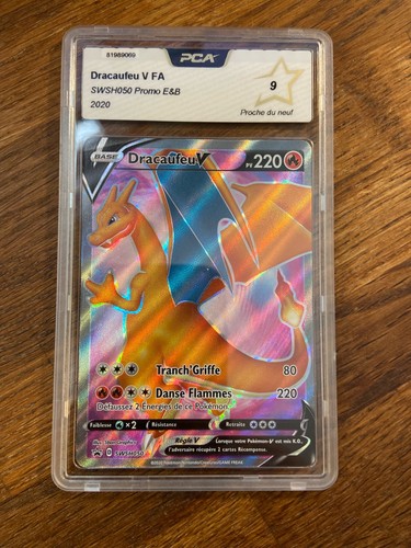 Carte pokemon dracaufeu fa - v,