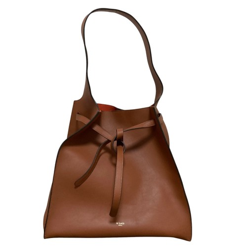 Luco leather tote bag brown - leather,