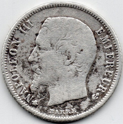 Napoleon iii 50 centimes - napoleon,