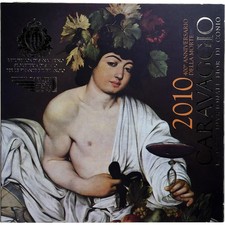 Saint Marin, lot d'euros, Caravage, 2010, coffret, STGL