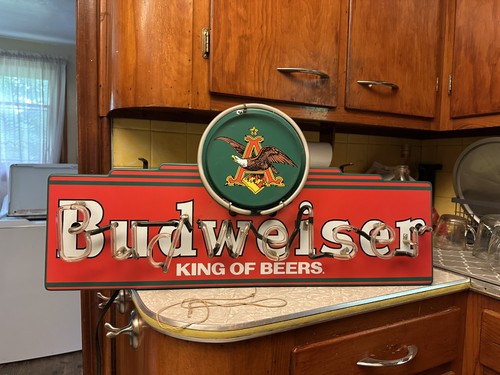 Vintage 1997 budweiser neon - budweiser,