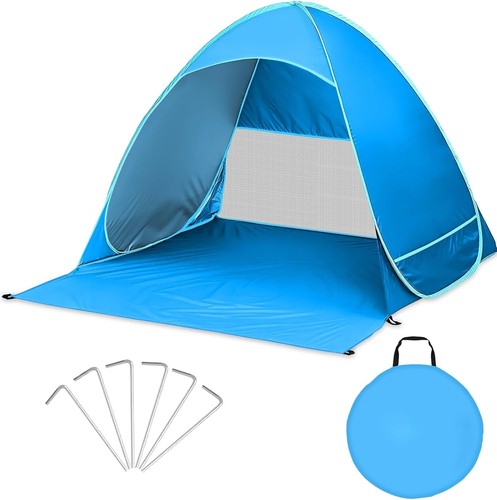 Tente plage pop protection - up,
