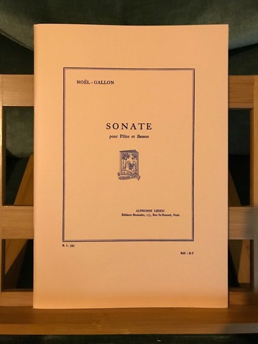 Noel gallon sonate pour - sonate, flûte