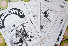 MARRAFFA 30 planches originales dessin érotique Elvifrance érotisme hélicoptère