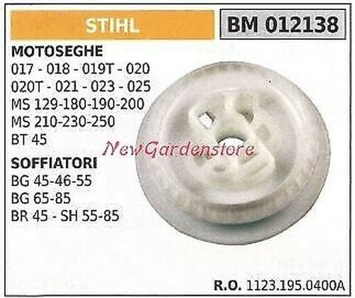 Poulie mise route - mise, stihl