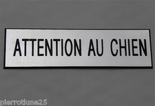 plaque gravée ATTENTION AU