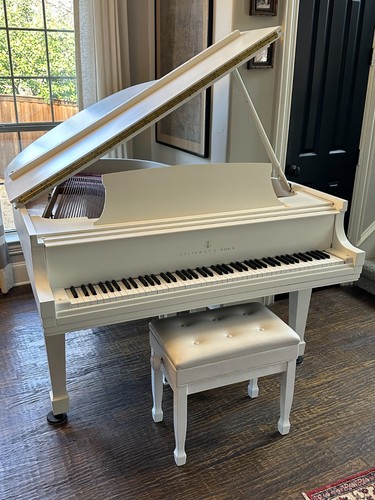 White steinway model - white,