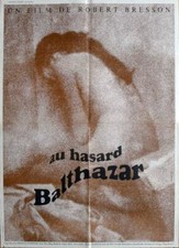 AU HAZARD BALTHAZAR - ROBERT BRESSON - ORIGINAL MEDIUM FRENCH MOVIE POSTER