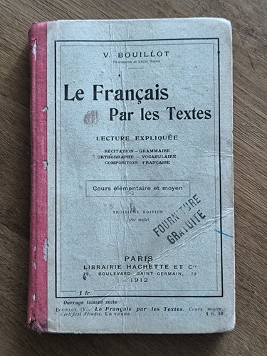 Ancien livre scolaire - ancien,