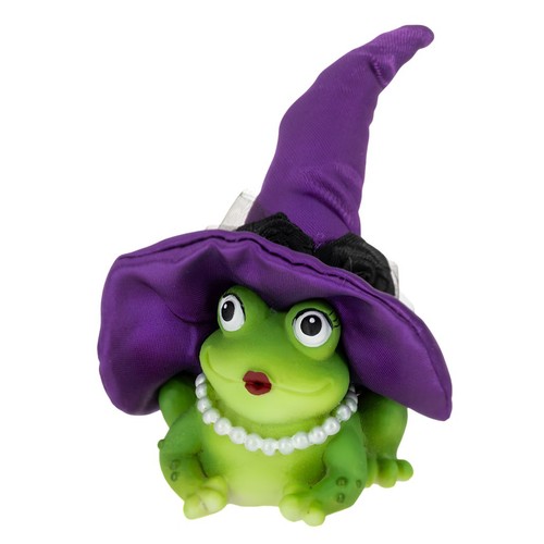 Frog with purple witch - frog,