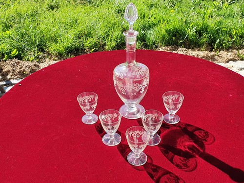 Superbe carafe verres - carafe, et