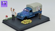 DIORAMA PEUGEOT 203 PICK-UP LA MANIFESTATION ROUTE BLEUE ALTAYA 1/43ème
