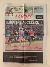 L'EQUIPE 2e CAHIER 17 JUIN 2012 CHRISTOPHE LEMAITRE RECORD 100M 9.94