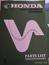 Part-list Honda CB 450 K1
