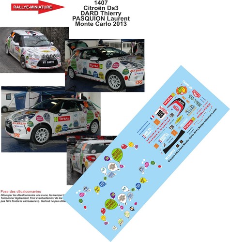 Decals ref 1407 - ref, citroen