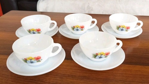 Tasses café fleuries - tasses, à