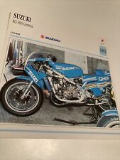 Suzuki course RG500 Gamma 1982 500 RG carte moto de collection Atlas Japon