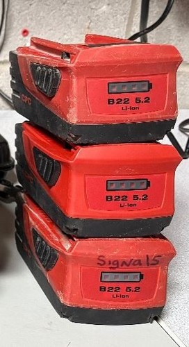 Hilti hammer drill batteries - hilti,